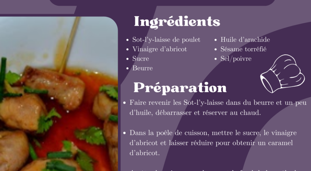 Recette LMDC bonbon de sot-l'y-laisse