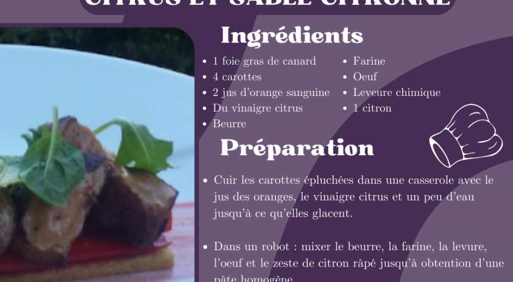 Recette LMDC dé de foie gras poêlé