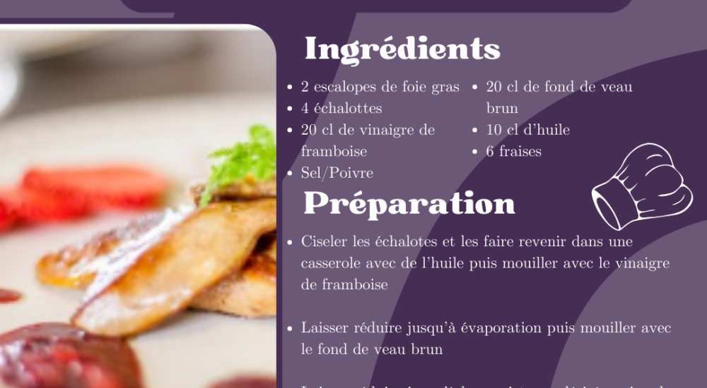 Recette LMDC foie gras
