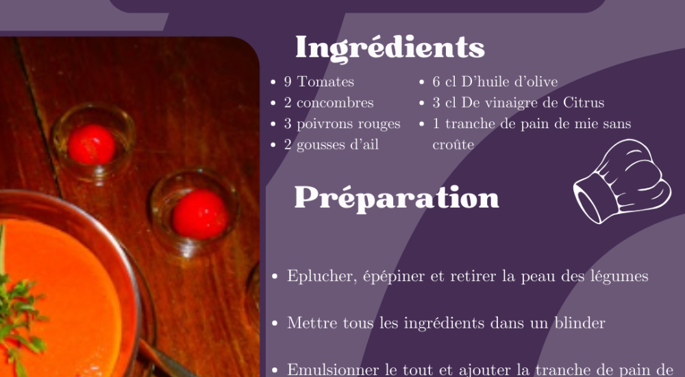 Recette LMDC gaspacho