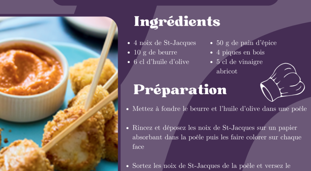 Recette LMDC sucette St jacques