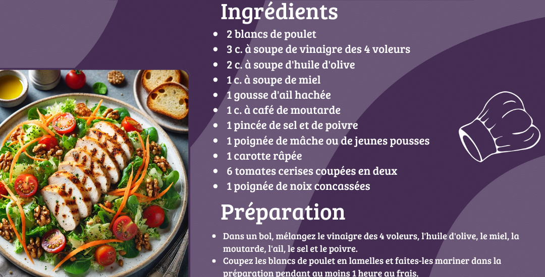 SALADE DE POULET 4 VOLEURS