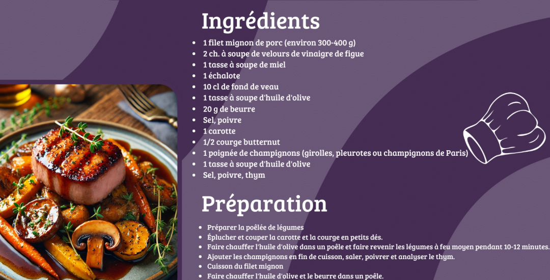 filet mignon velours de figue