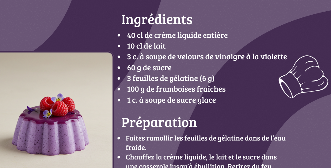 panna cotta violette