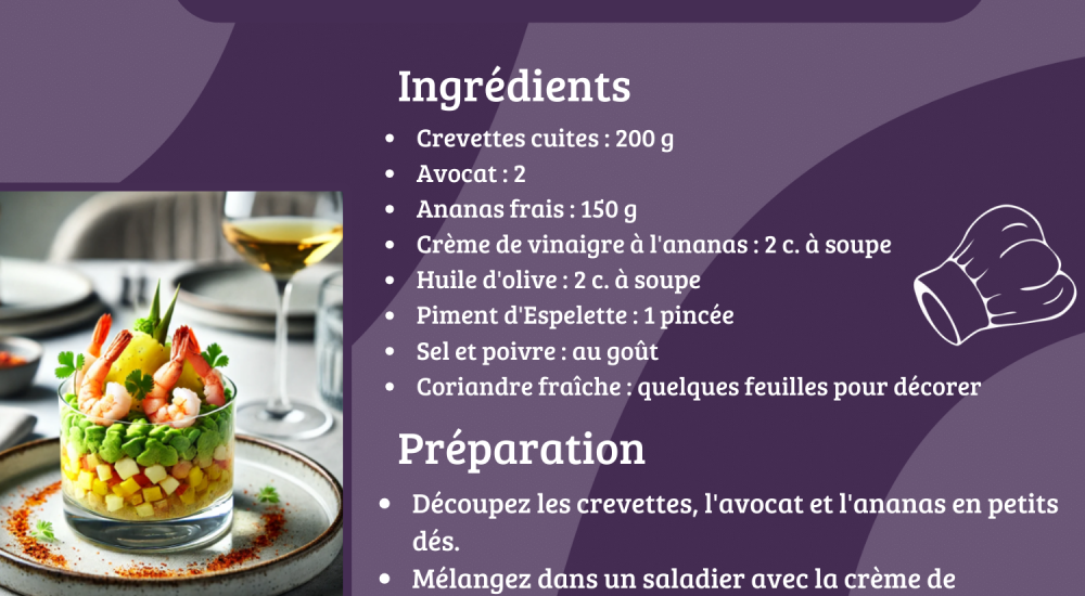 recette crevette avocat