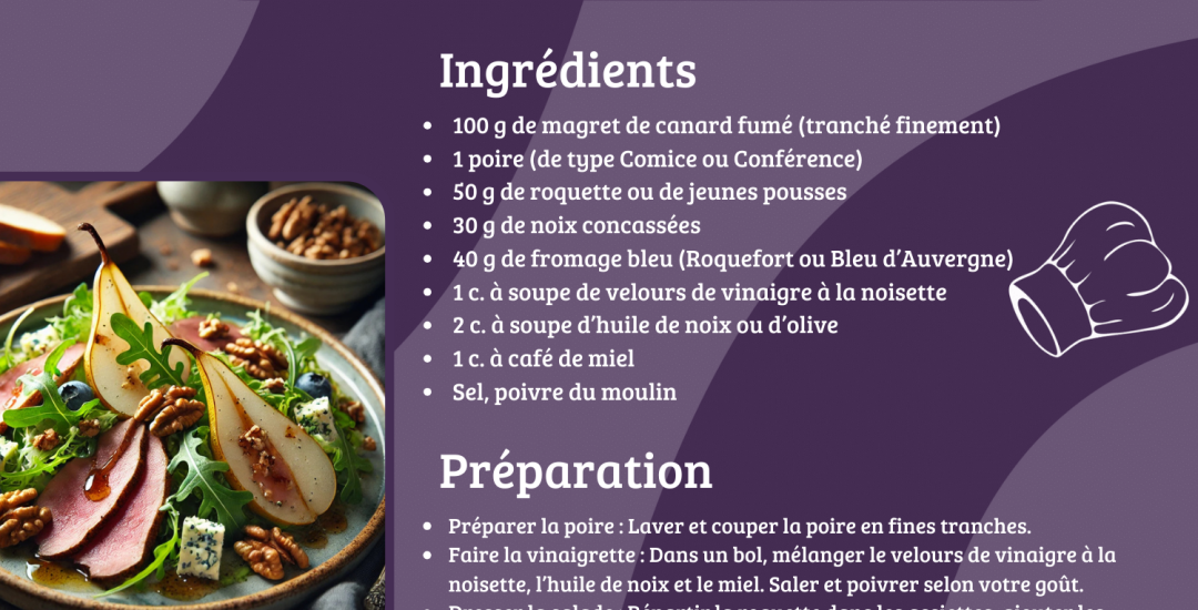 salade de magret de canard vl noisette